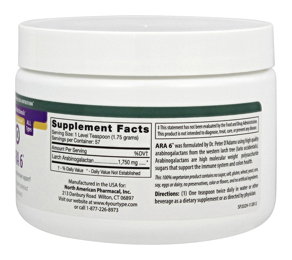 D'Adamo Ara 6 packaging highlights healthy cholesterol support potential.