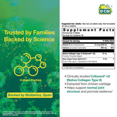 D-Cal Bioperine absorption feature highlighted on the label.