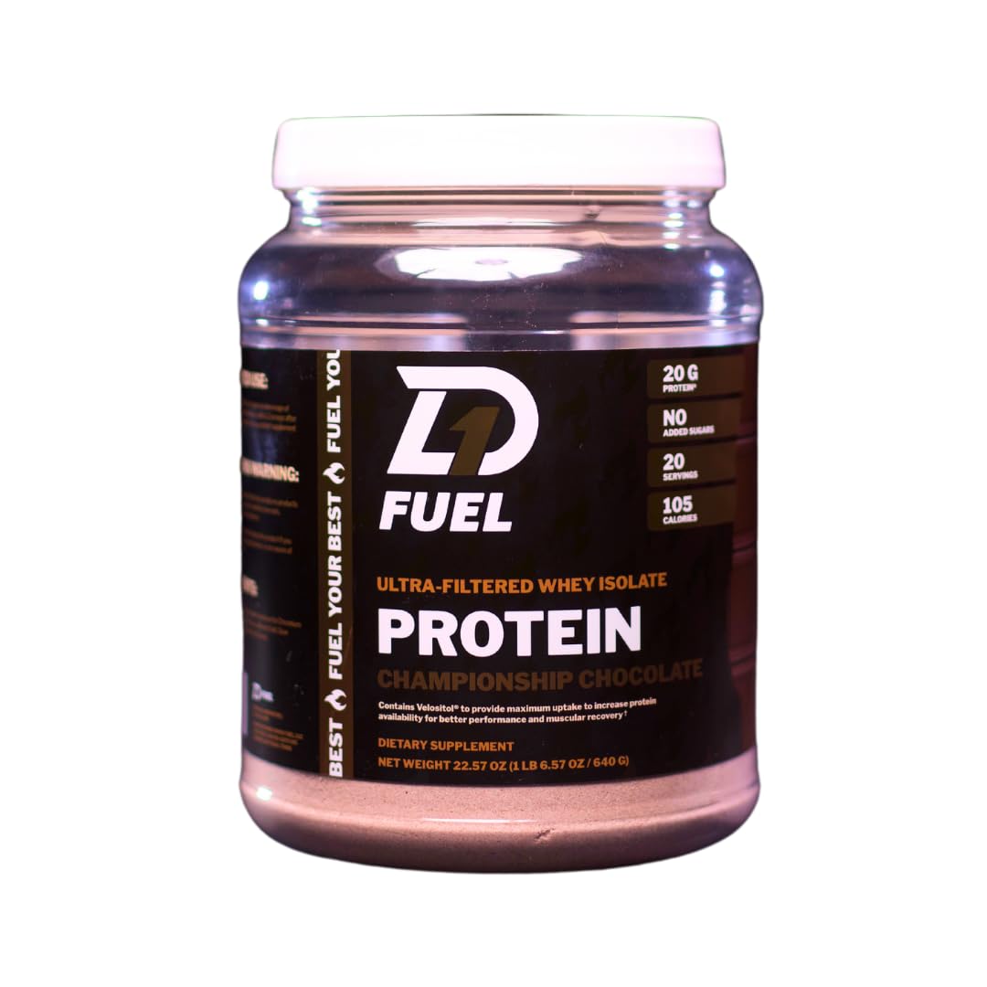 D1 Fuel Championship Chocolate whey isolate shake for post-workout recovery