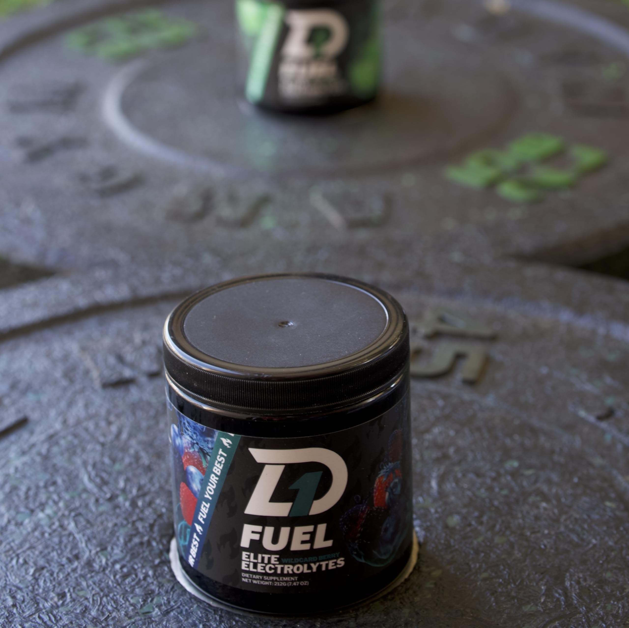 D1 Fuel Elite electrolyte packet opened and ready to pour.