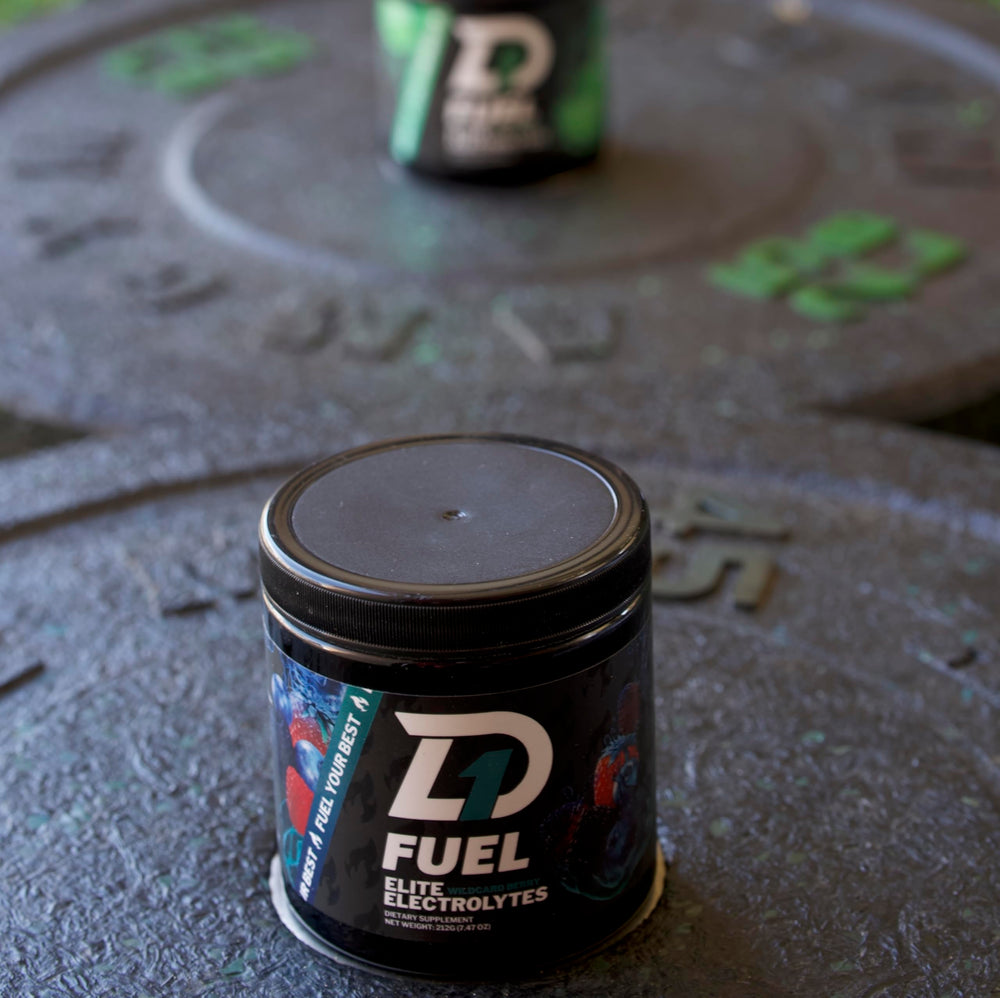 D1 Fuel Elite electrolyte packet opened and ready to pour.