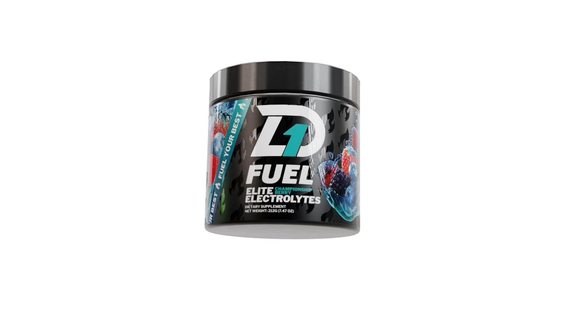 D1 Fuel Elite electrolyte Wildcard Berry packet for on-the-go hydration.