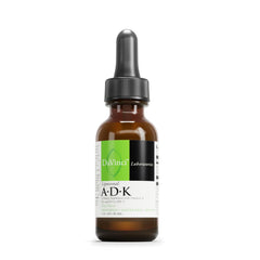 DAVINCI Labs Liposomal ADK bottle with dropper supports immune and bone health.