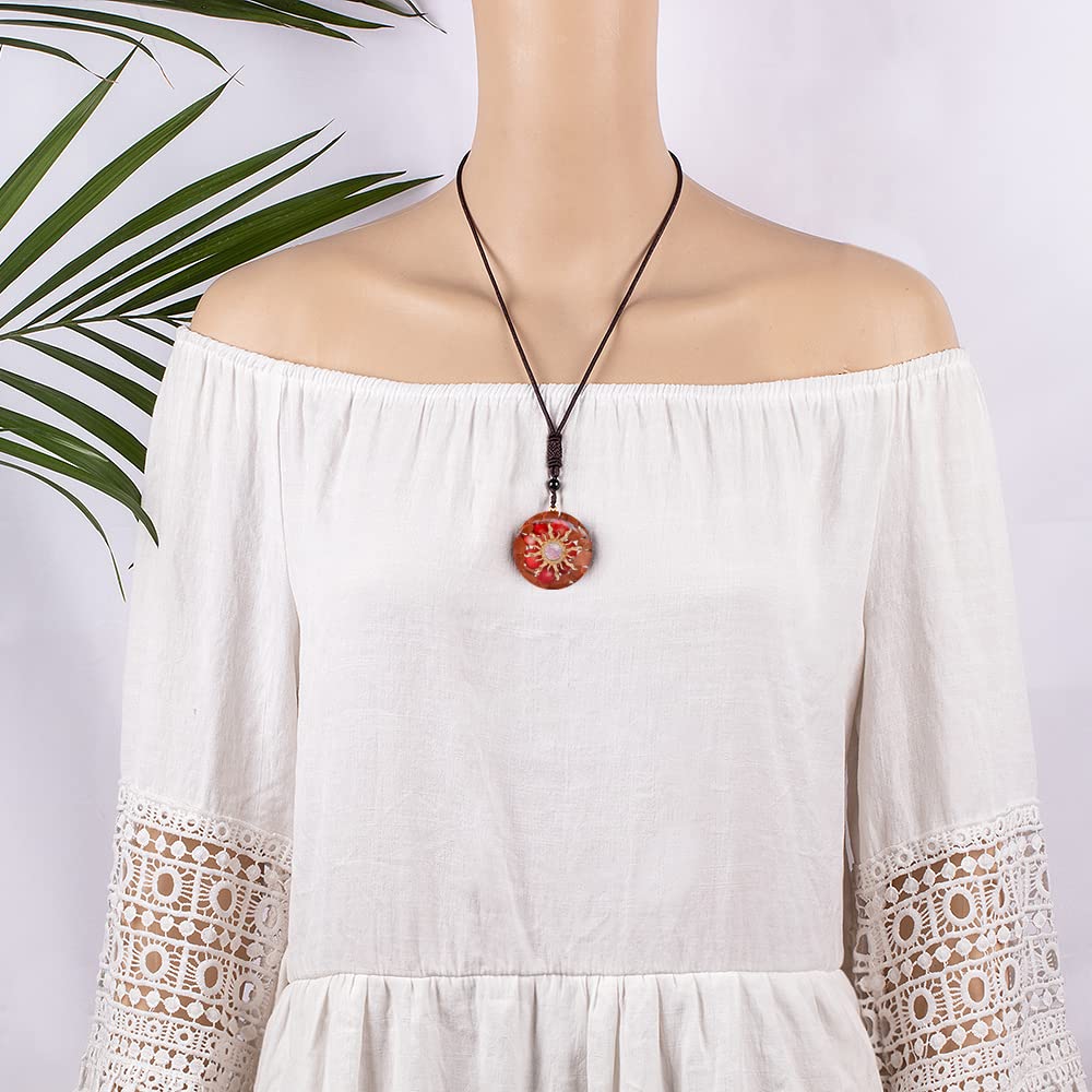 Da Piao Liang Handcrafted Chakra Necklace designed for yoga and daily wear