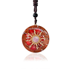 Da Piao Liang Reiki Quartz Sacral Pendant closeup showing calming energy