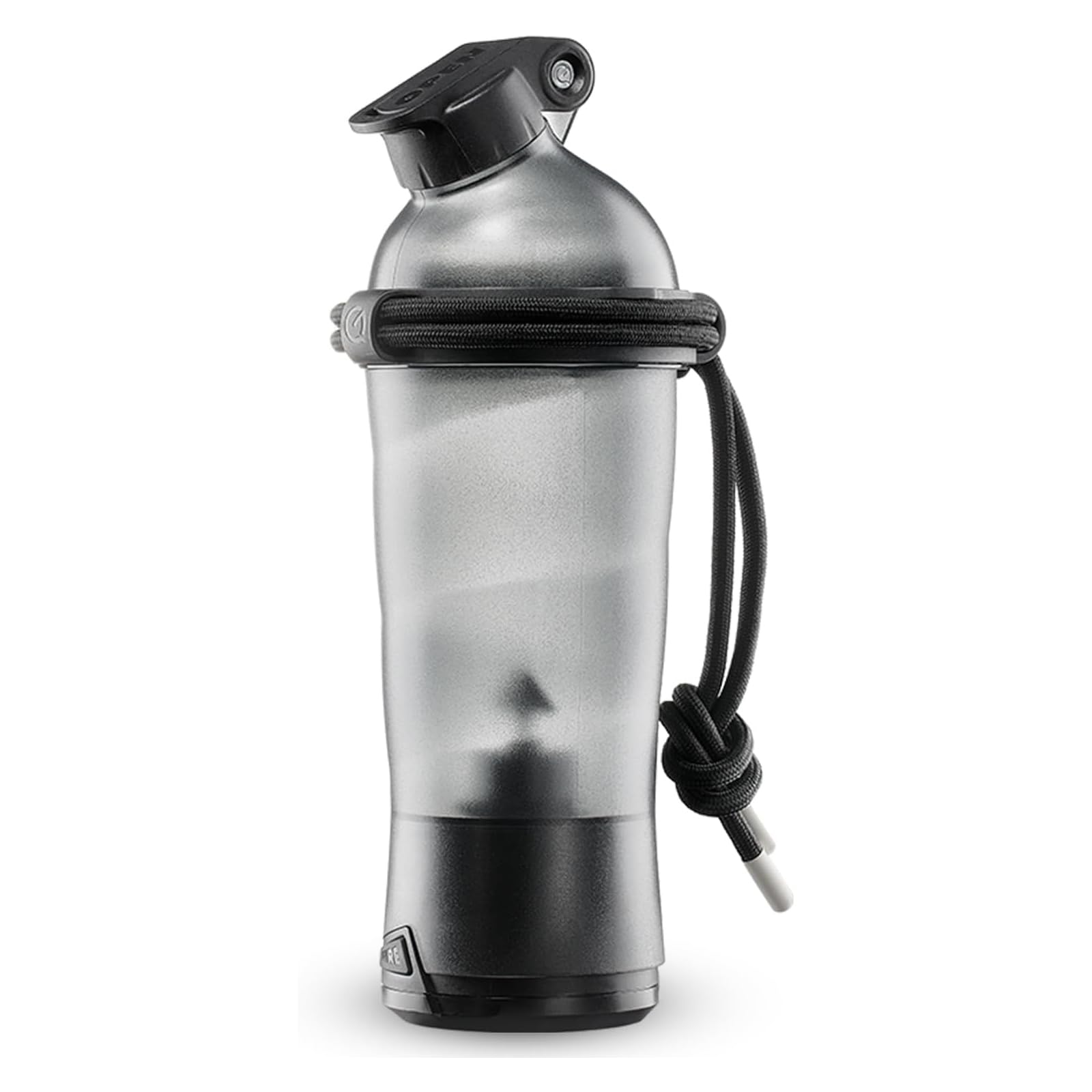 Daasigwaa electric protein shaker bottle front view with strong motor.