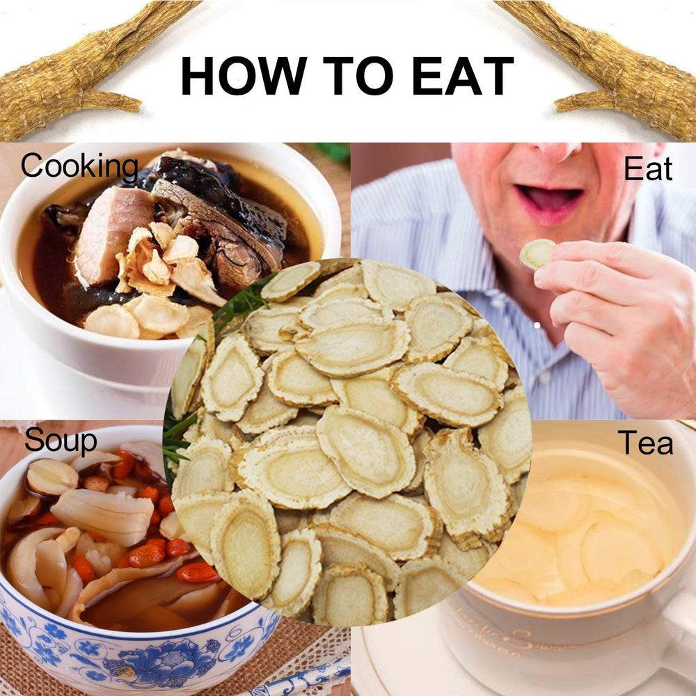 DABC OAK LAND ginseng slices added to soups or stir-fries.