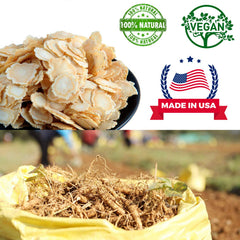 DABC OAK LAND Wisconsin ginseng slices steeped in tea showing comforting aroma and subtle sweetness.