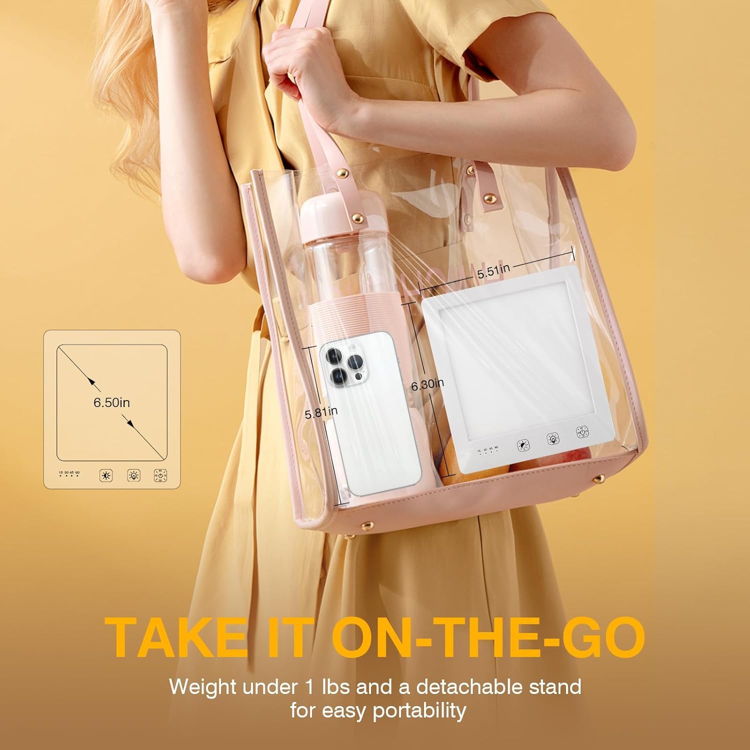 DABLEIBEN Sun Light Therapy Lamp packaging and included accessories.