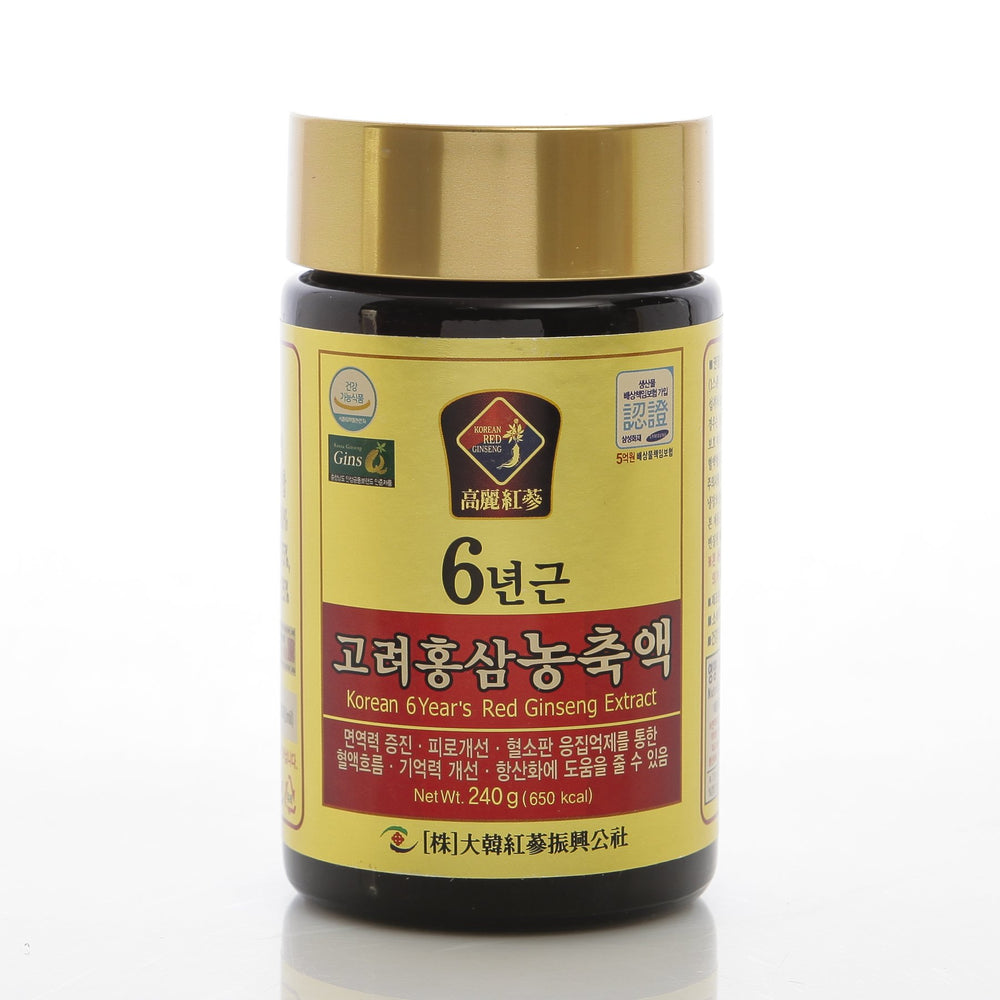 Daehan Red Ginseng spoon serving 5g with warm water for easy daily intake