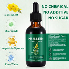 Daiasns Mullein Drops ingredients chlorophyll highlight vegan blend for respiratory wellness
