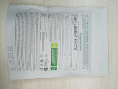 Daiasns non-GMO plant-based ingredients label close-up.