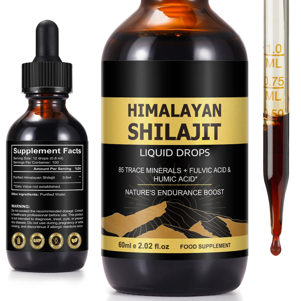 Daiasns Shilajit bottle with pure Himalayan resin for energy support.