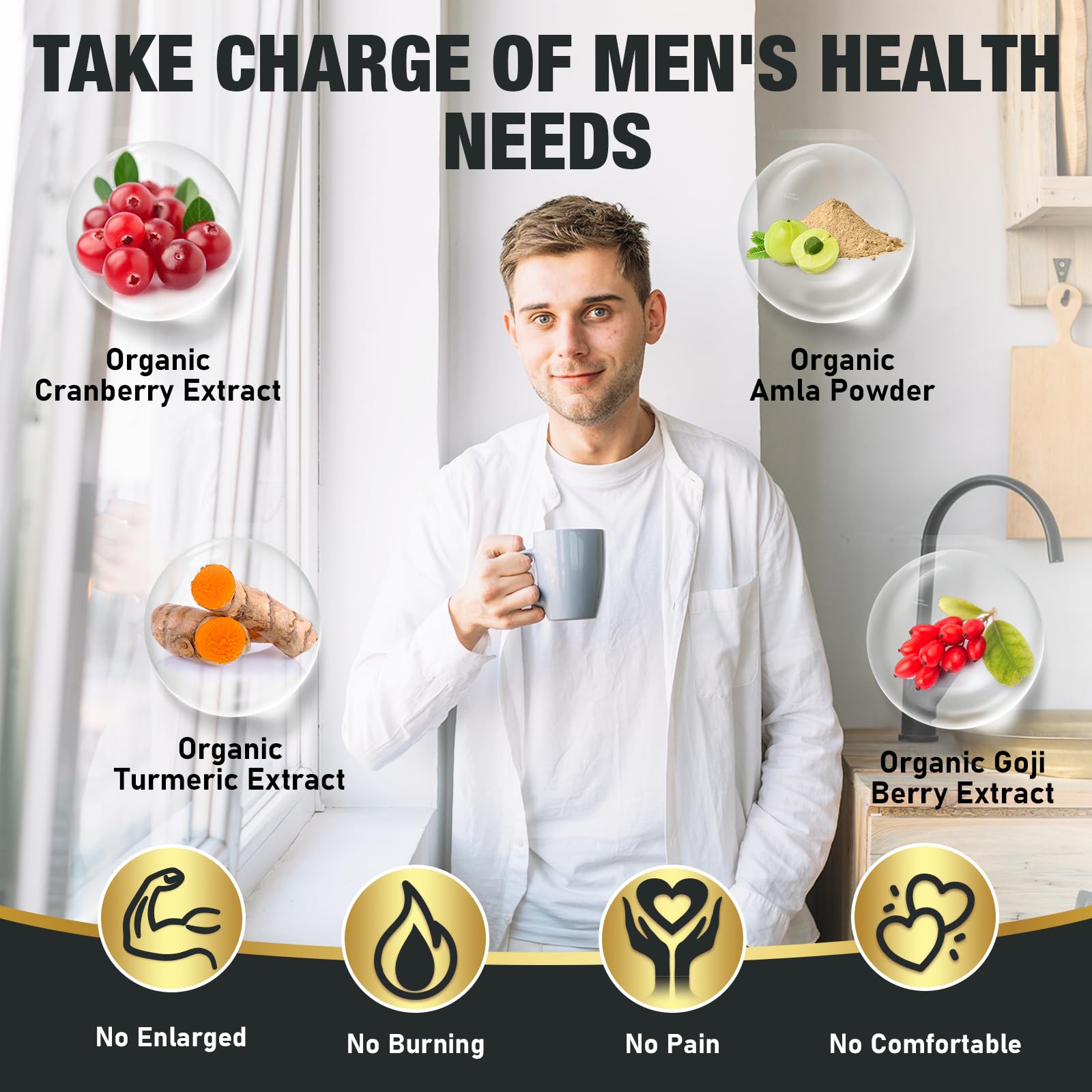 Dailanbu Probiotics for Men capsules in view for easy daily ritual