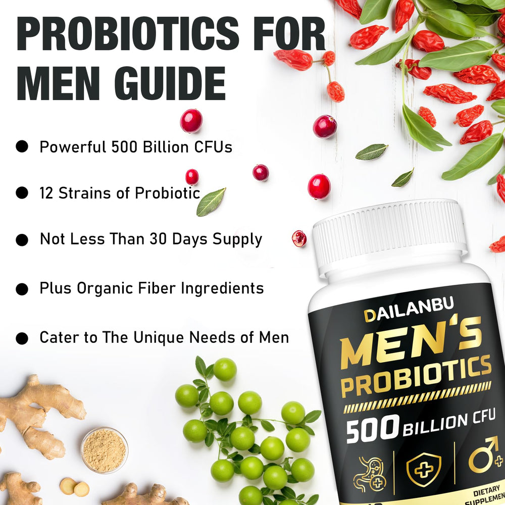 Dailanbu Probiotics for Men packaging image communicates quality and product reliability