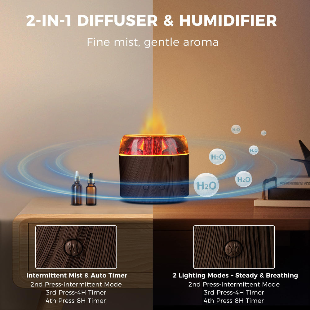 Daileeby Mini Bonfire Diffuser BPA-free materials promote safe daily use.