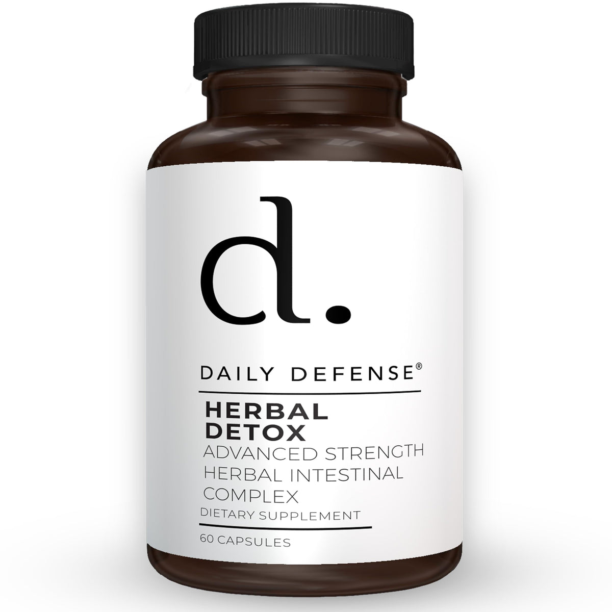 Daily Defense Herbal Detox bottle front for a simple daily wellness routine
