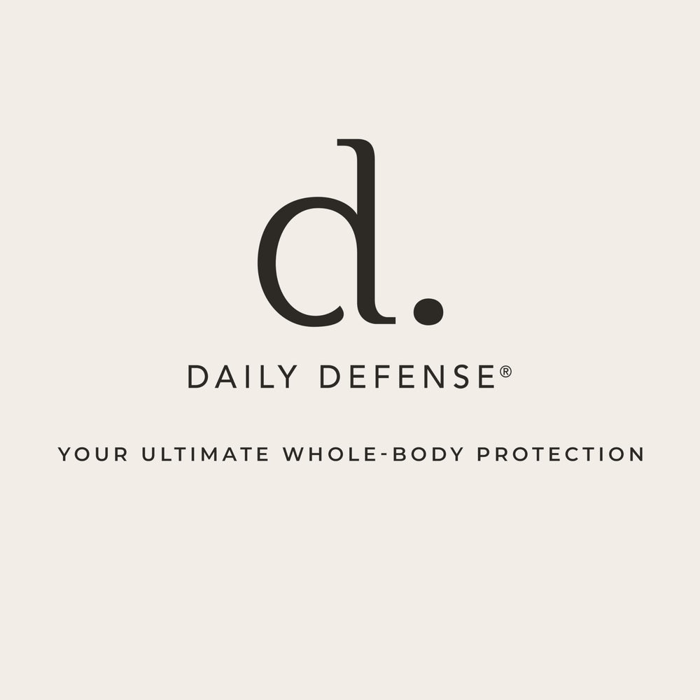 Daily Defense packaging half-open conveys approachable, non-intimidating wellness