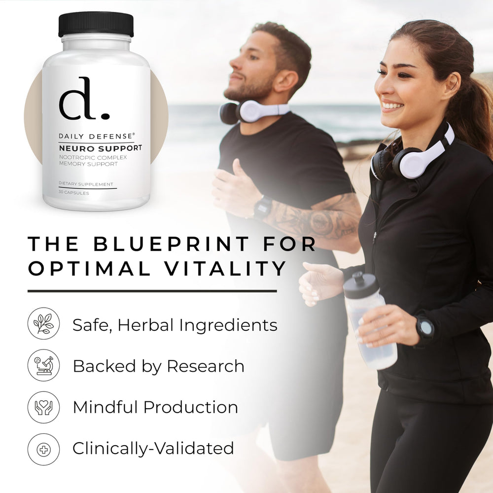 Daily Defense phosphatidylserine capsules supporting brain communication.