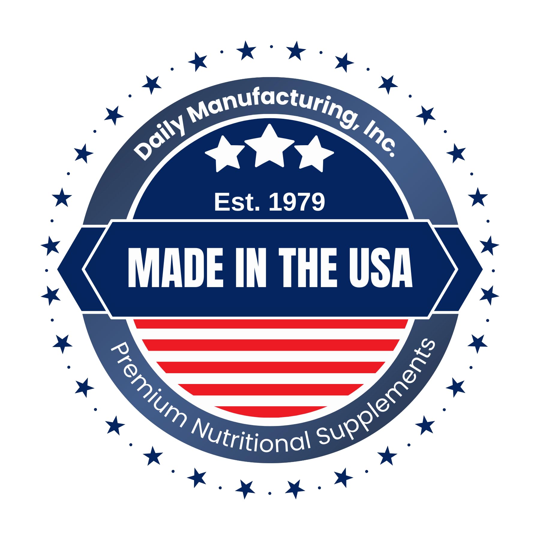 USA-made Daily Manufacturing facility image emphasizing quality and ISO-certified production.