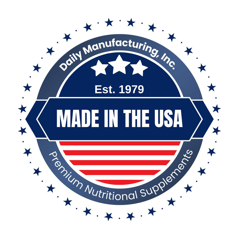 USA-made Daily Manufacturing facility image emphasizing quality and ISO-certified production.