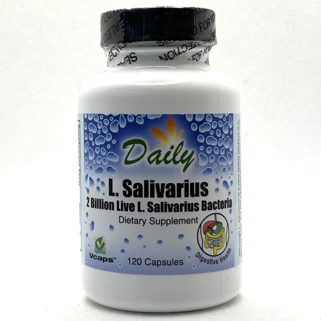 Daily Manufacturing L-Salivarius delayed-release capsule cross-section illustration