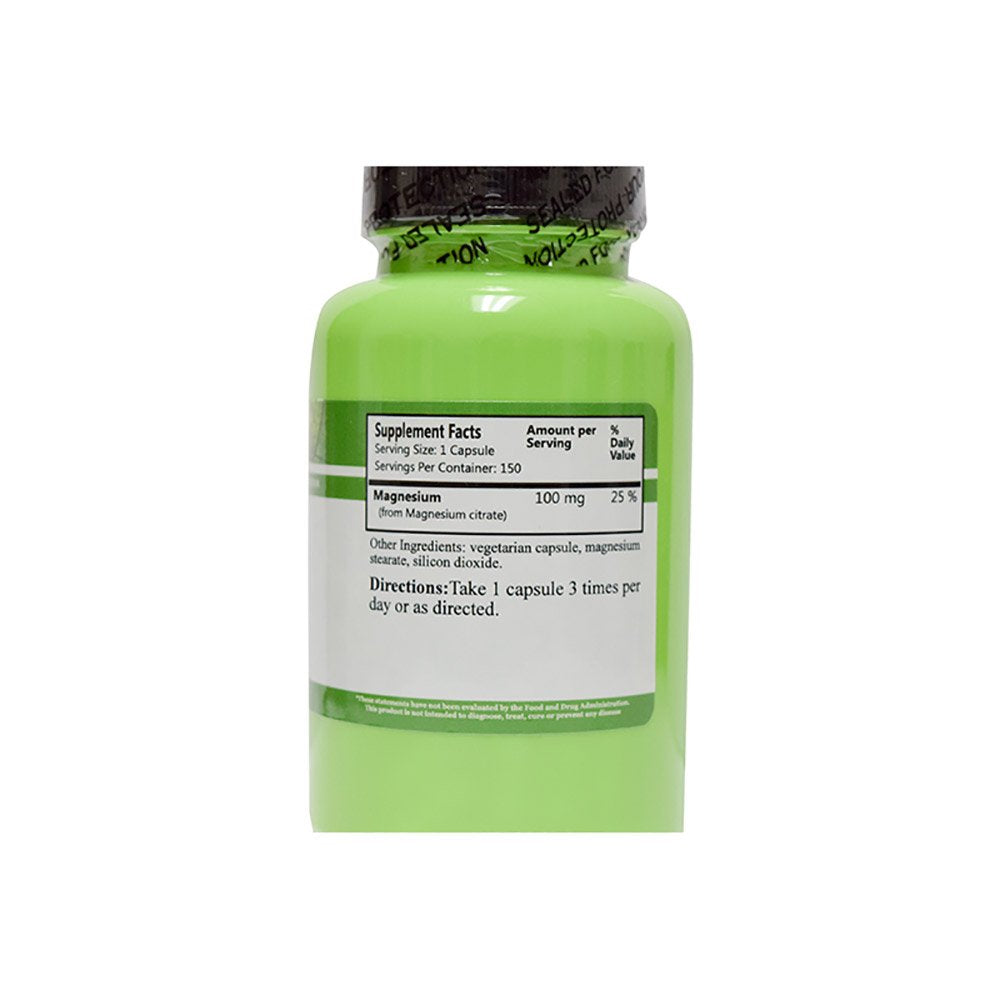 Daily Manufacturing Magnesium Citrate capsules close-up for convenient daily use.