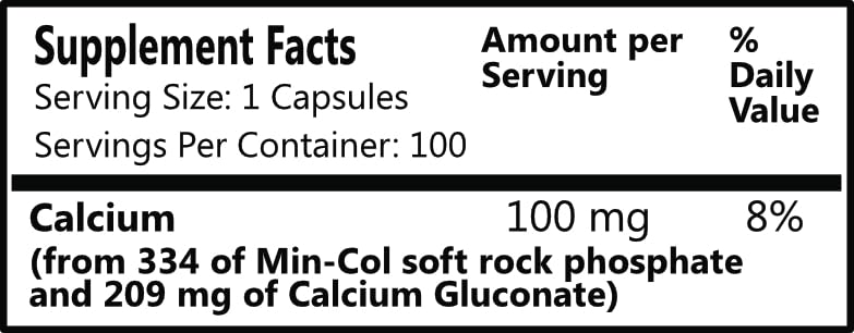 Daily Manufacturing Min-Col Forté soft rock phosphate detail illustrating mineral source