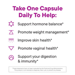 Daily Nouri vegan Omega oil capsule highlighting skin and heart wellness