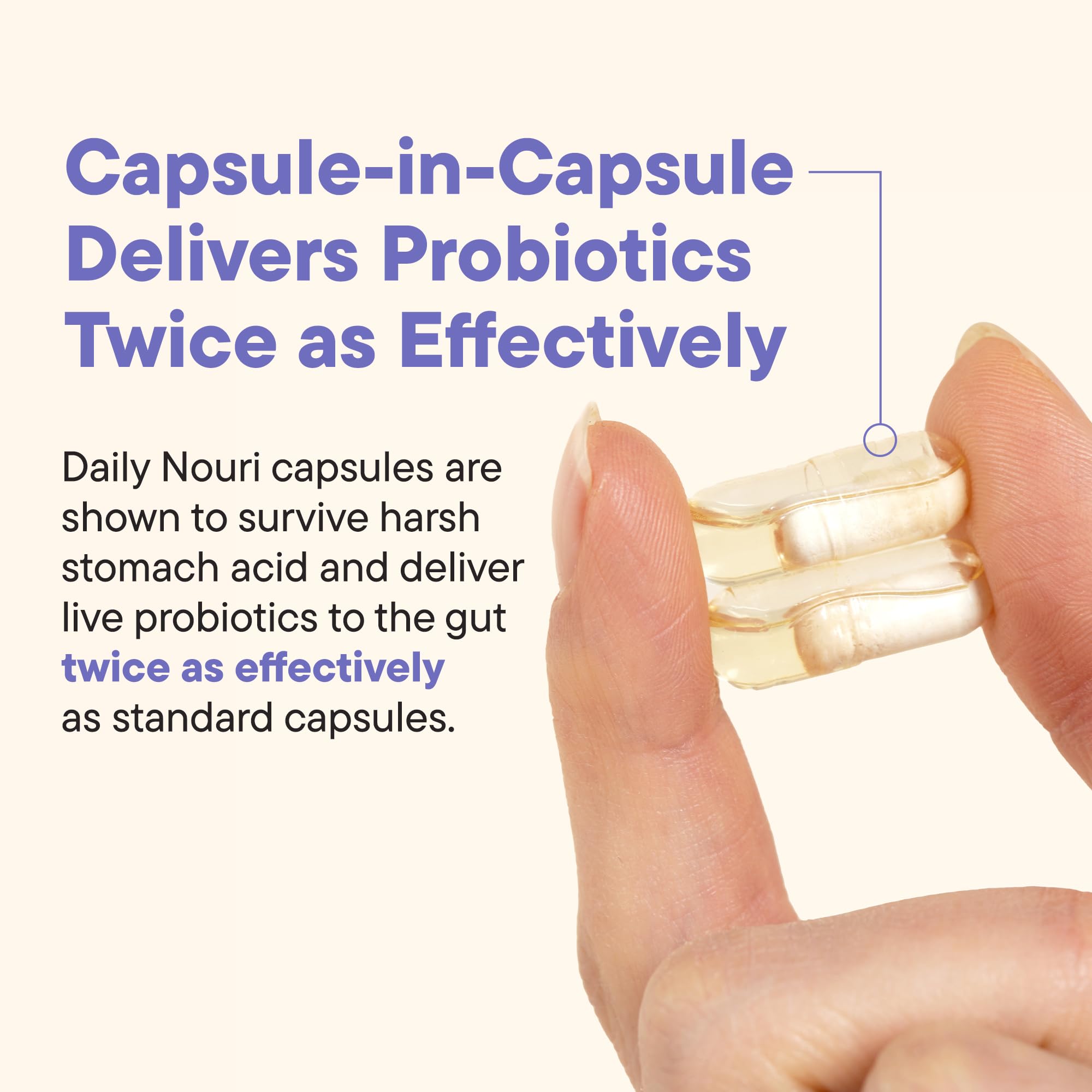 Daily Nouri Menopause Probiotic packaging emphasizing premium USA-made quality