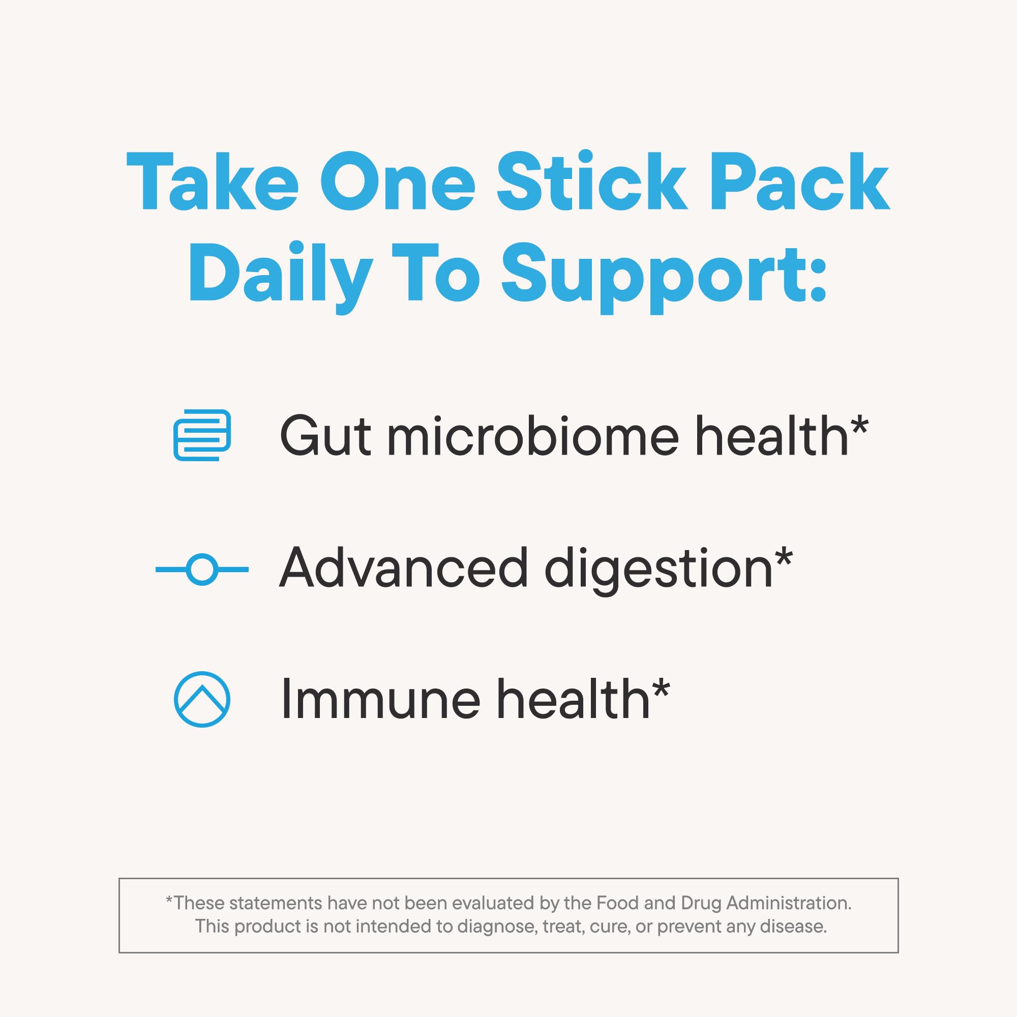 Daily Nouri StayWell stick-pack close-up showing mix in water.
