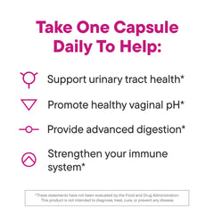 Daily Nouri Cranberry powder illustration emphasizes antioxidant ingredient for urinary support.