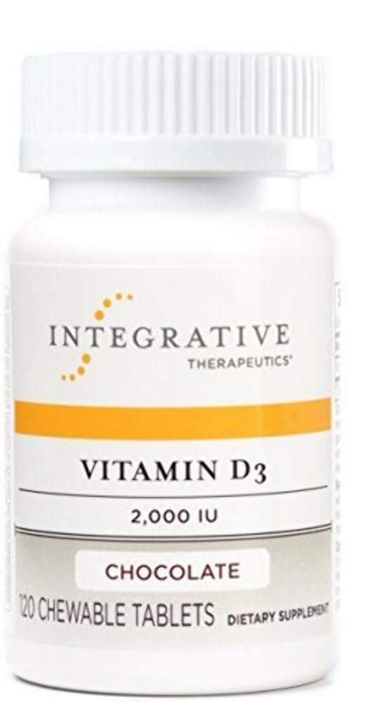 Daily serving with spoon and Integrative Therapeutics Vitamin D3 bottle.