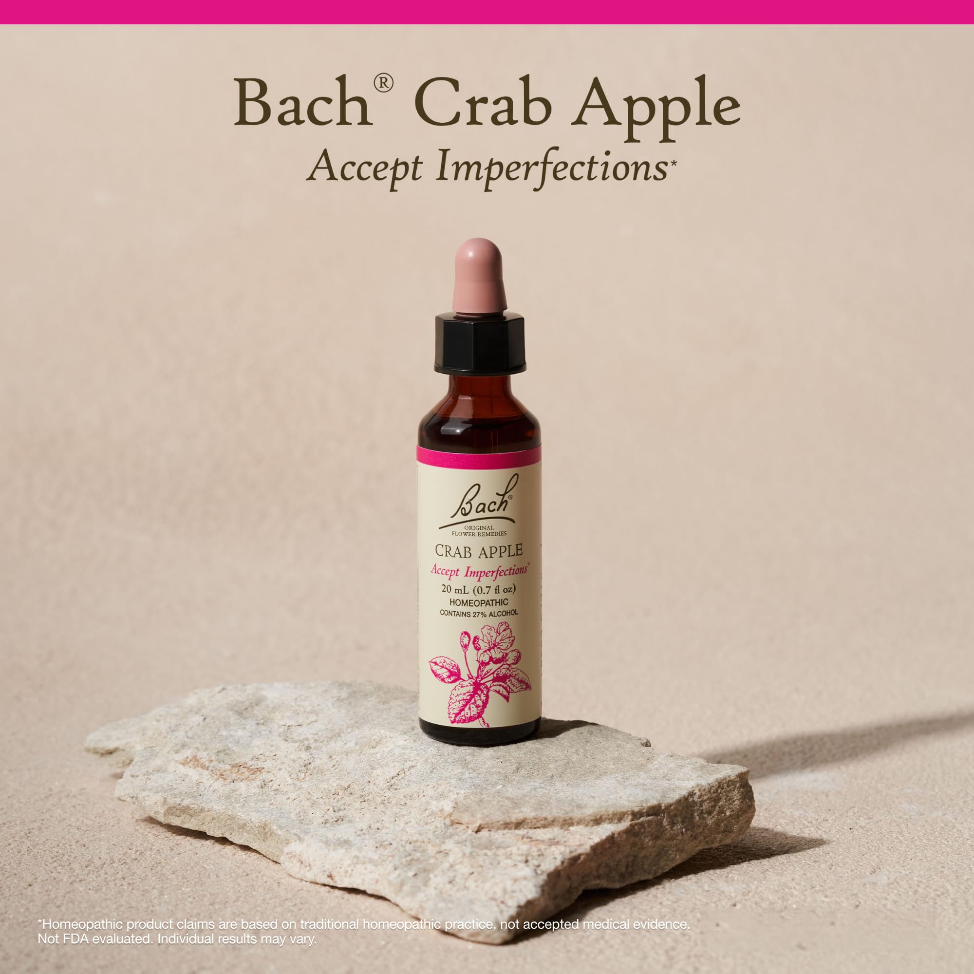 Daily use setup showing Crab Apple drops for routines