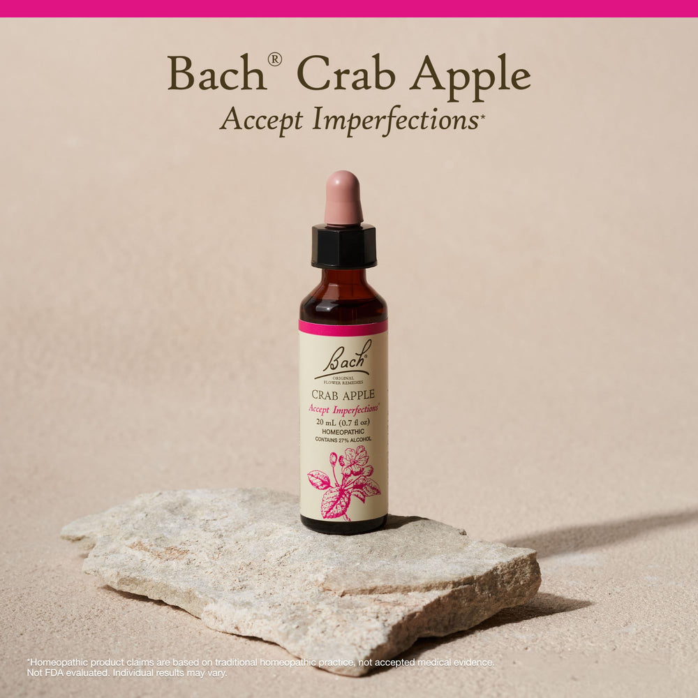 Daily use setup showing Crab Apple drops for routines