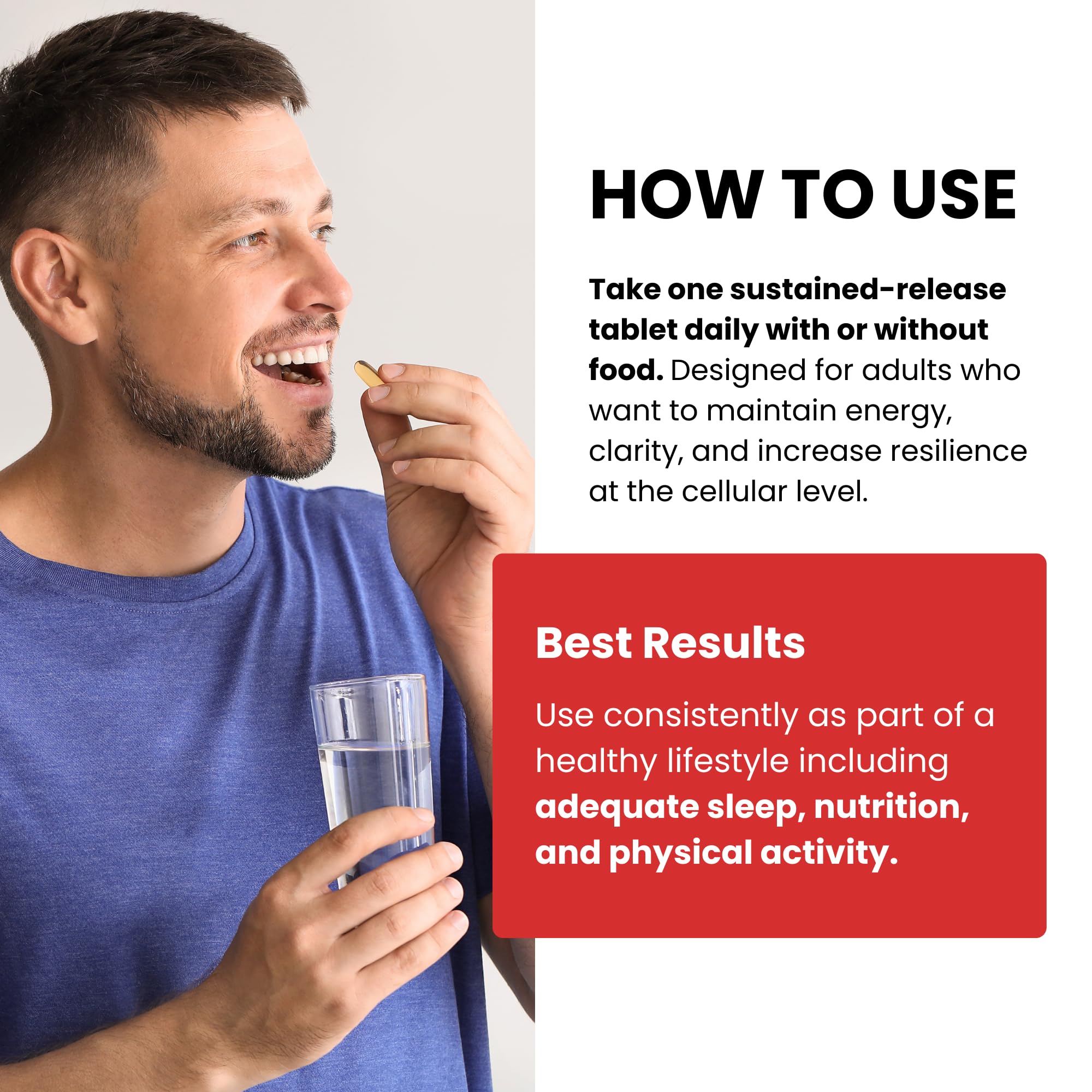 NAD Plus Revive+Immune supports daily wellness routine.
