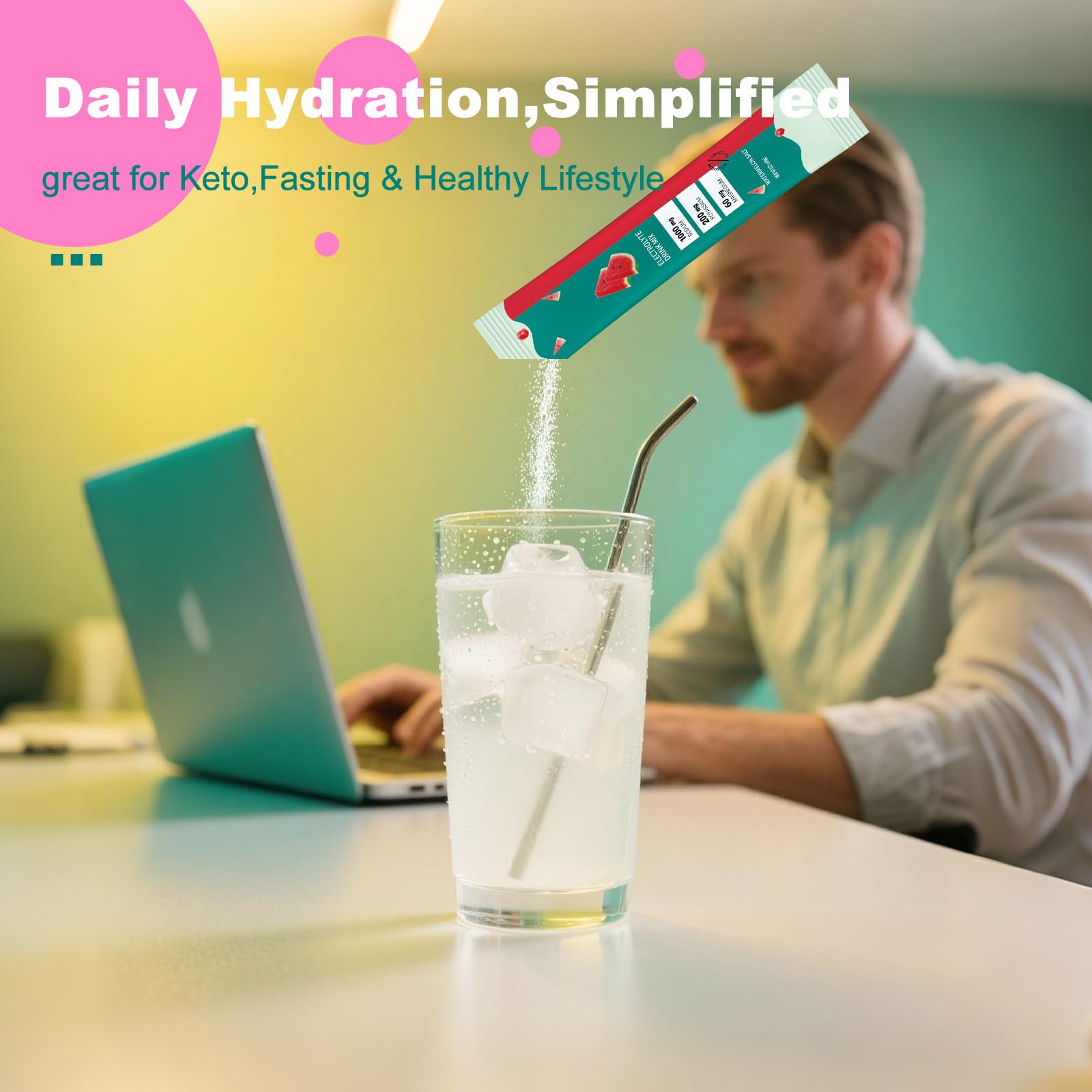 DailyBrio fruit-selection electrolyte packets for travel and workouts