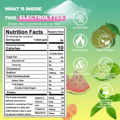 DailyBrio raspberry electrolyte stick with zero sugar for daily activities