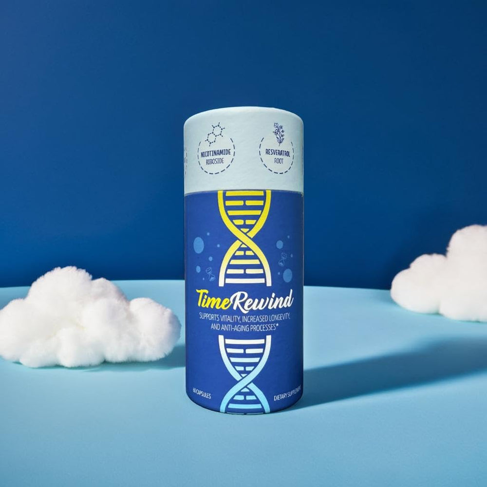 TimeRewind icon for Hyaluronic Acid hints at internal skin hydration benefits