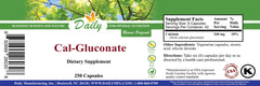 Daily Manufacturing Calcium Gluconate capsules, vegetarian and easy to swallow