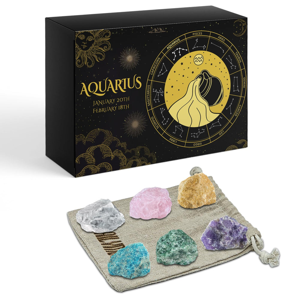 DailyMoon constellation-pattern box lid open showing crystals for mindful rituals.