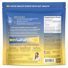 Daily Nouri FeelFull stickpack contents highlight ingredients for gut health