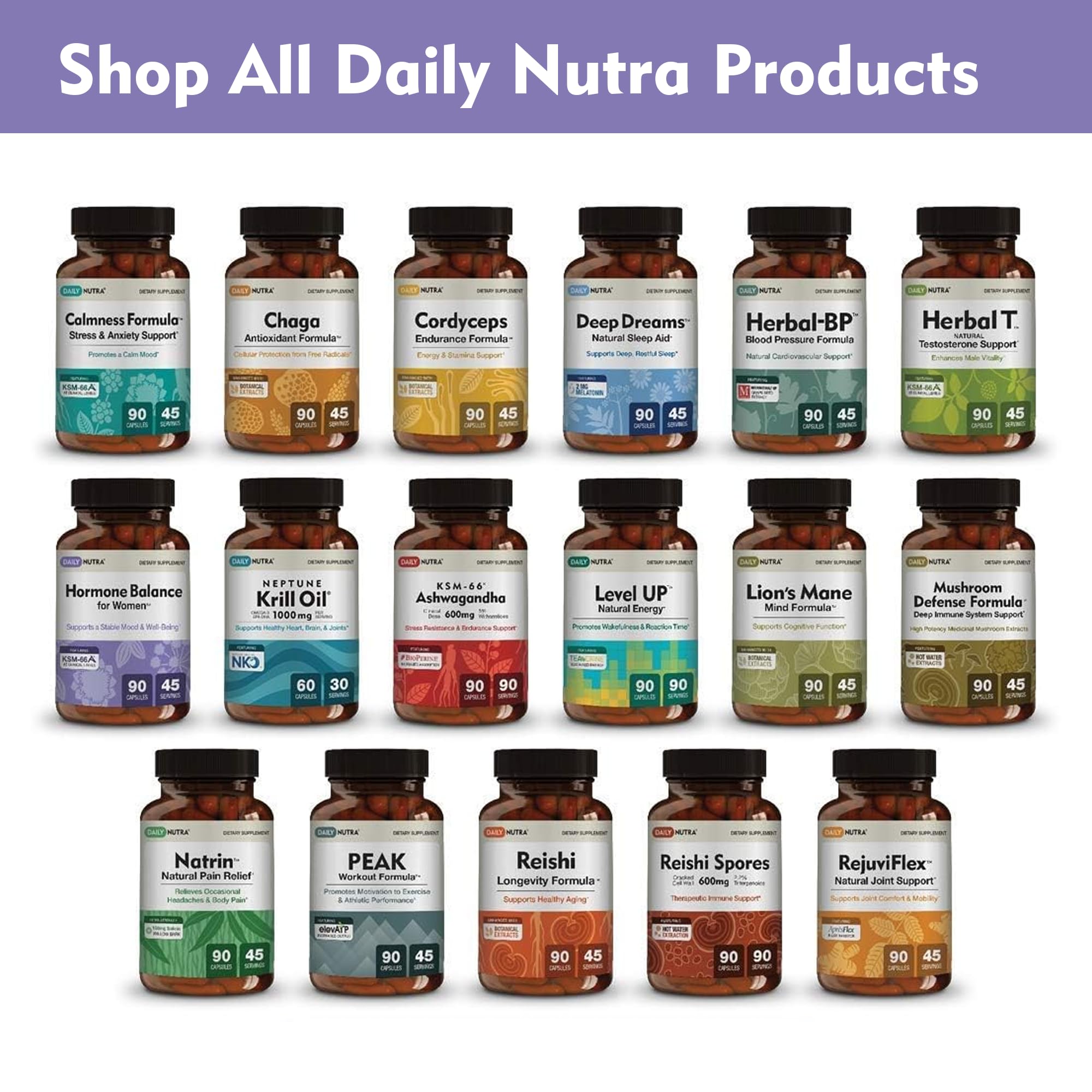 DailyNutra Hormone Balance capsules for female hormone support.