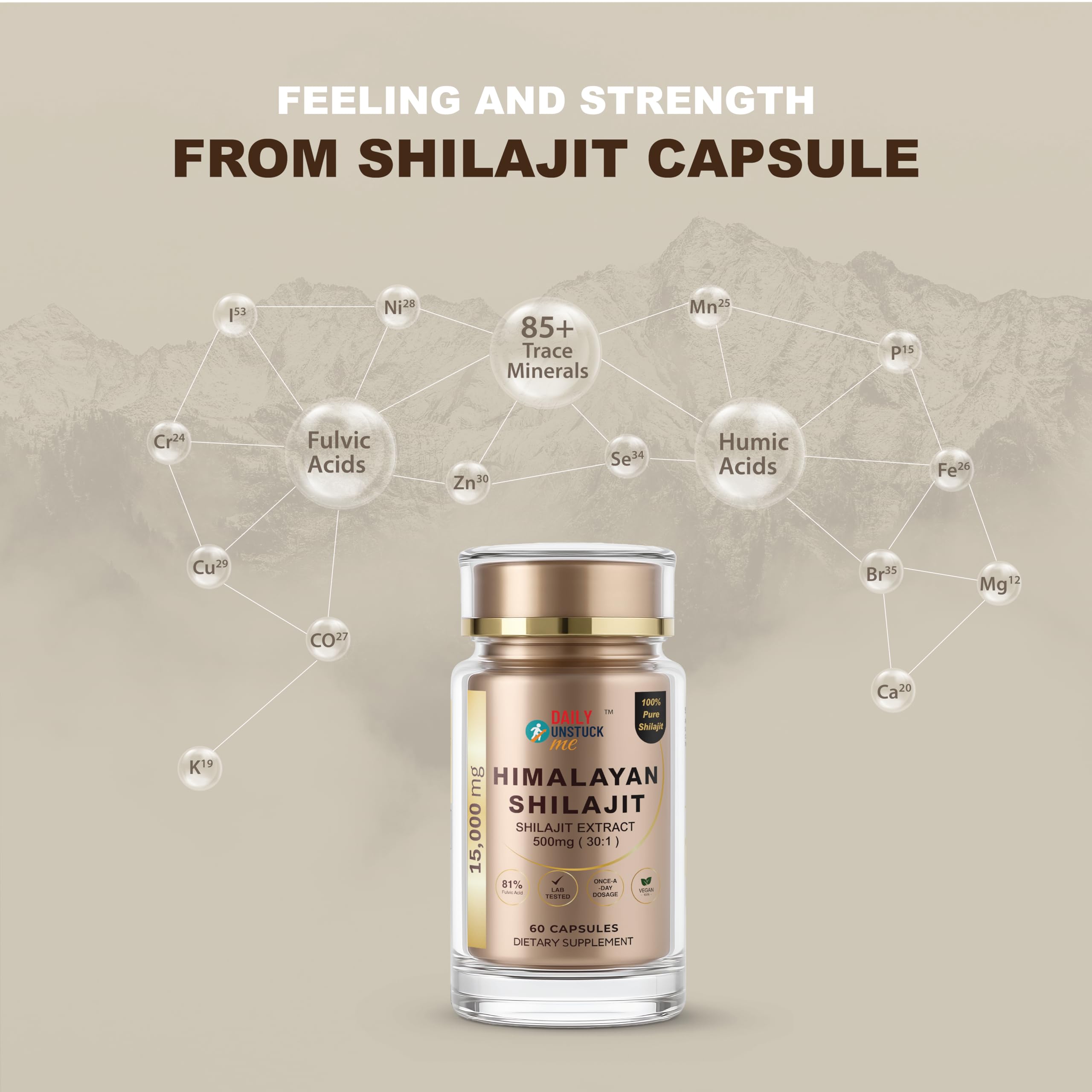 Daily Unstuck Me energy-boost capsule ready for daily use.