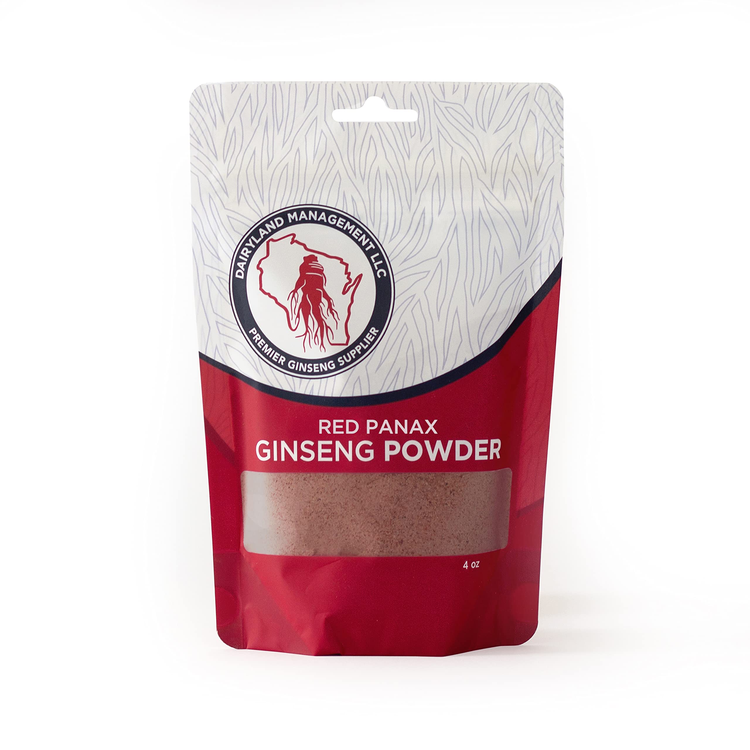 Dairyland Red Panax Ginseng Powder bottle for daily energy support