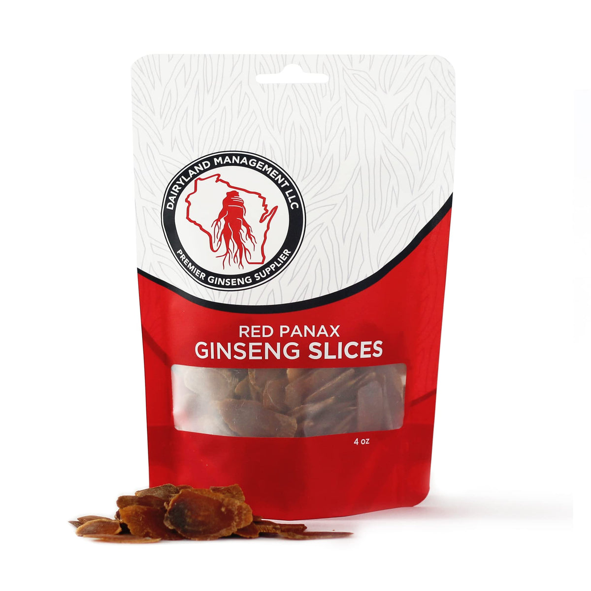 Dairyland Red Panax slices 4oz pack, ready to use