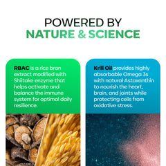 Daiwa PeakImmune4 mushroom blend capsules offer antioxidant support.