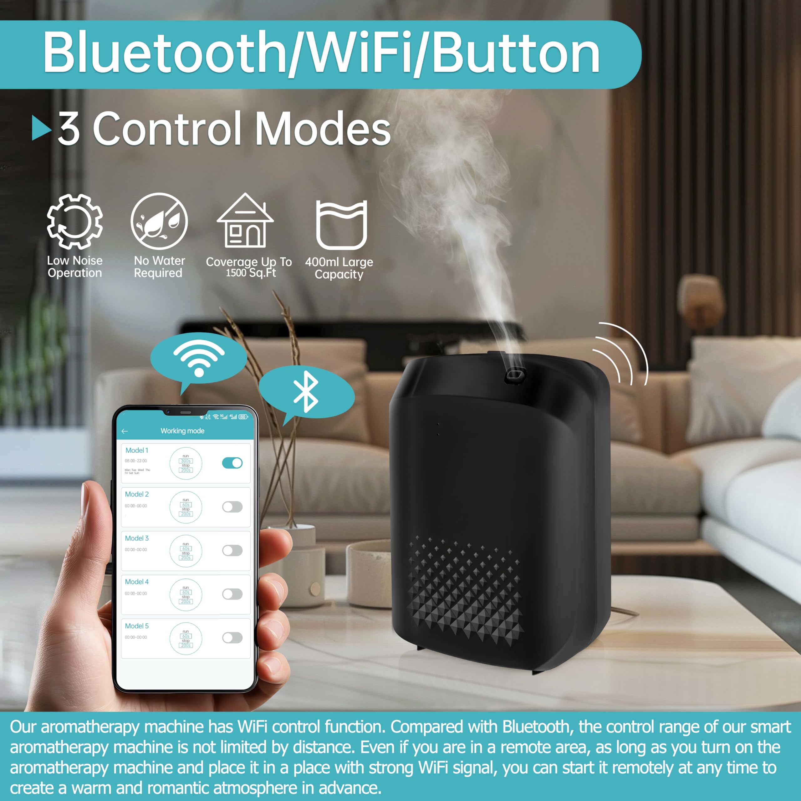 DAKISTF cold-air-diffusion-technology delivers pure aroma without water