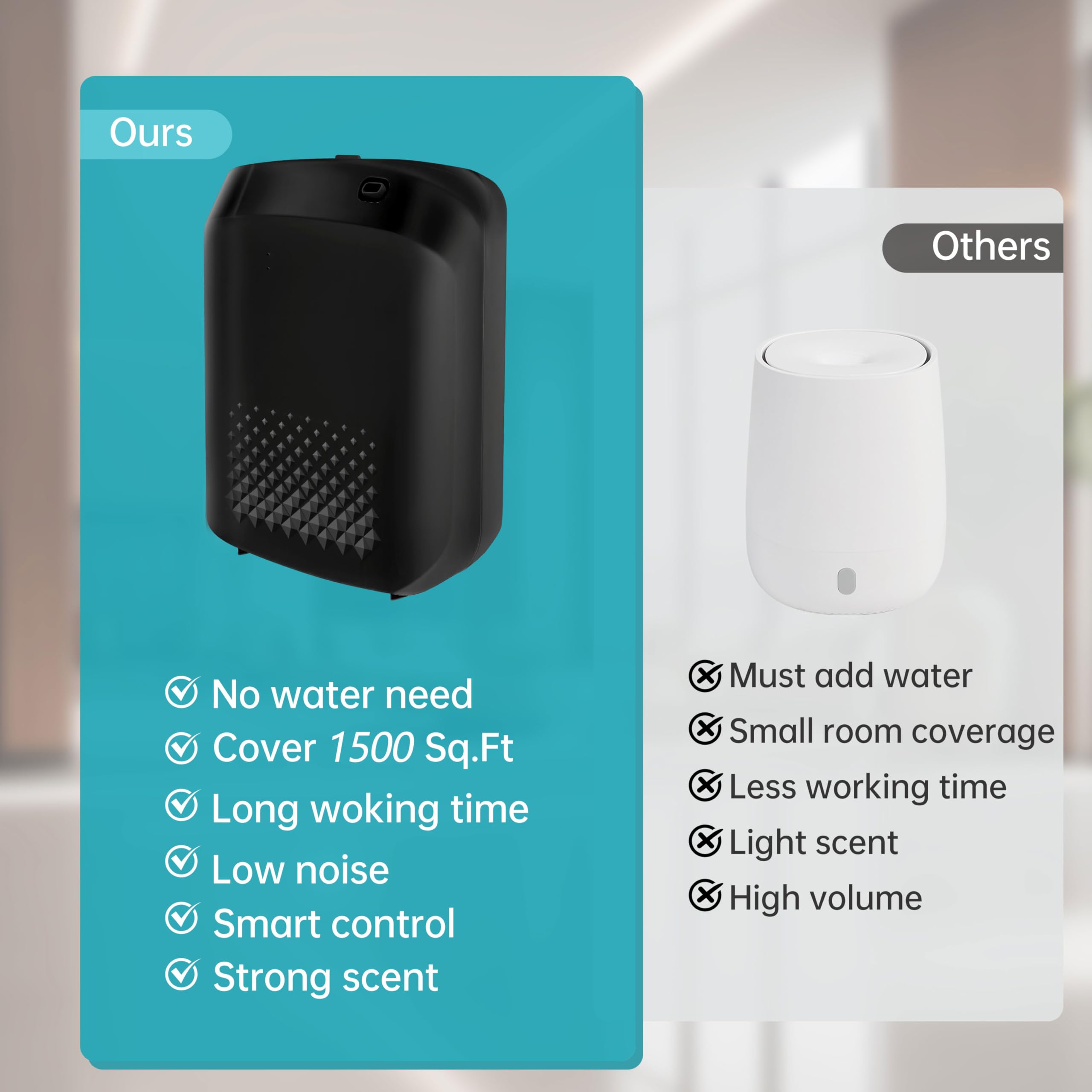 DAKISTF large-space-diffuser-1500sqft covers large rooms efficiently