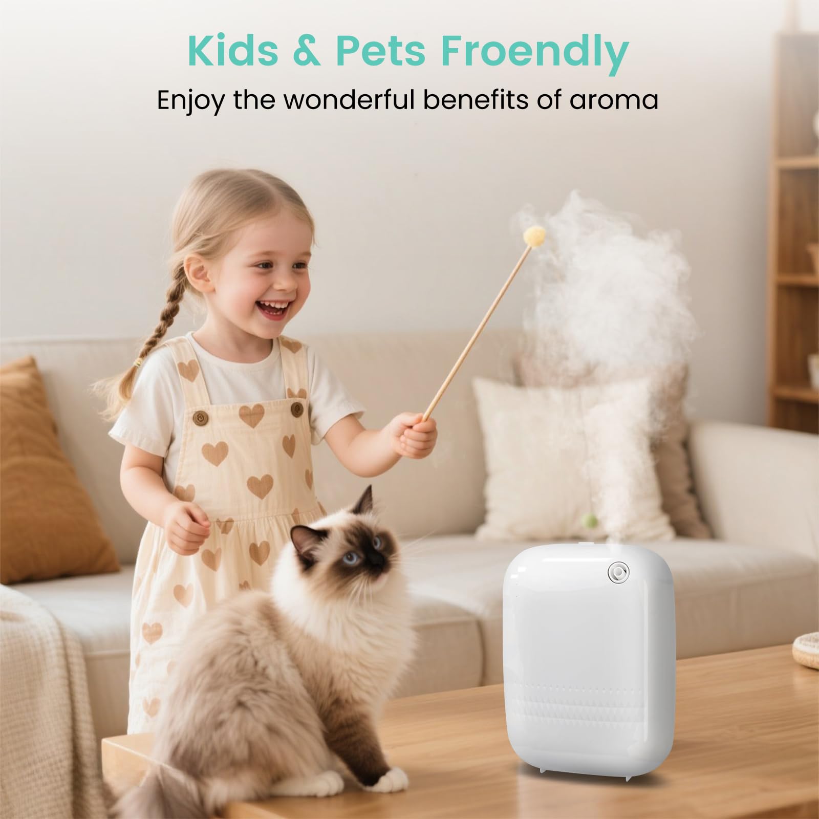DAKISTF diffuser package includes bottle, screws, plug, and hook